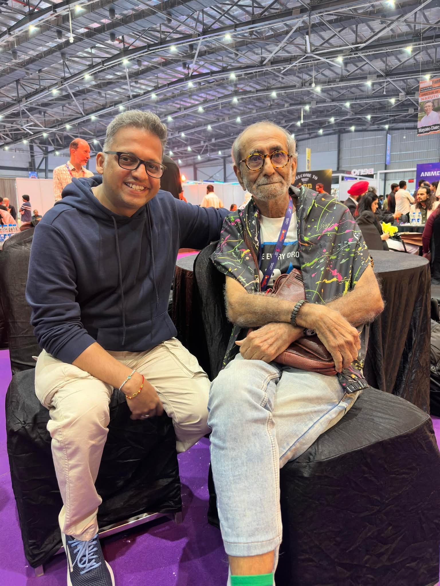 Aabid Surti (91) at Anime India Mumbai